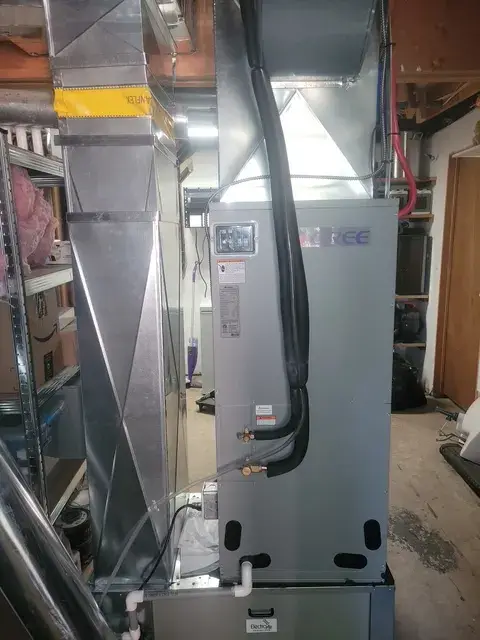 A Denoco indoor HVAC, furnace or mechanical installation