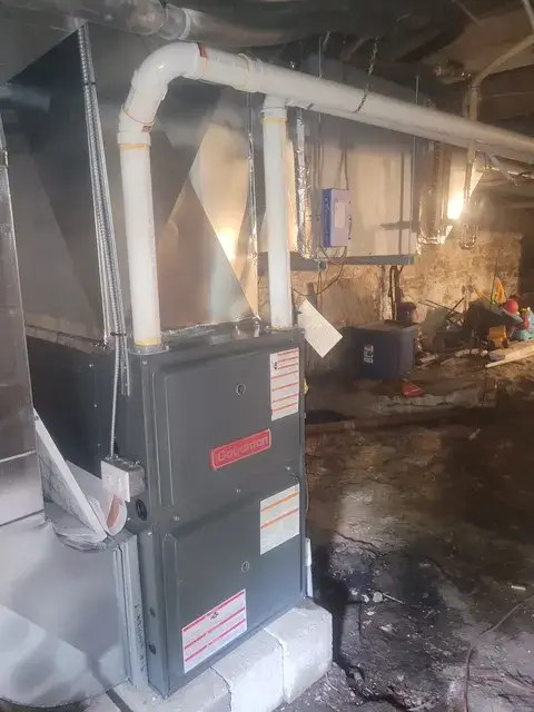 A Denoco indoor HVAC, furnace or mechanical installation