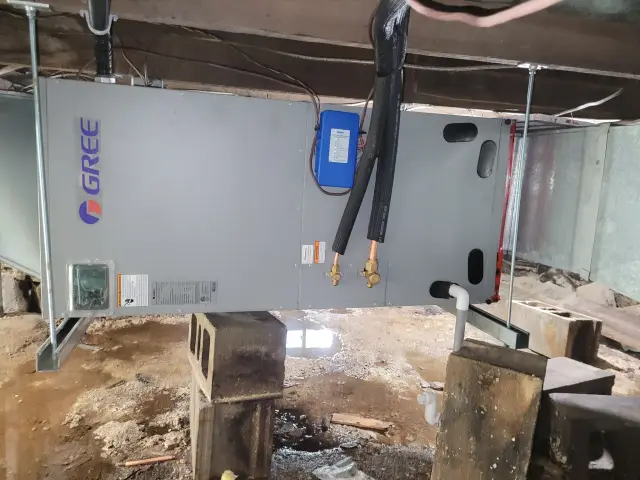 A Denoco indoor HVAC, furnace or mechanical installation