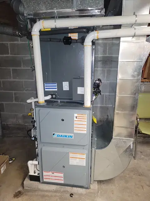 A Denoco indoor HVAC, furnace or mechanical installation