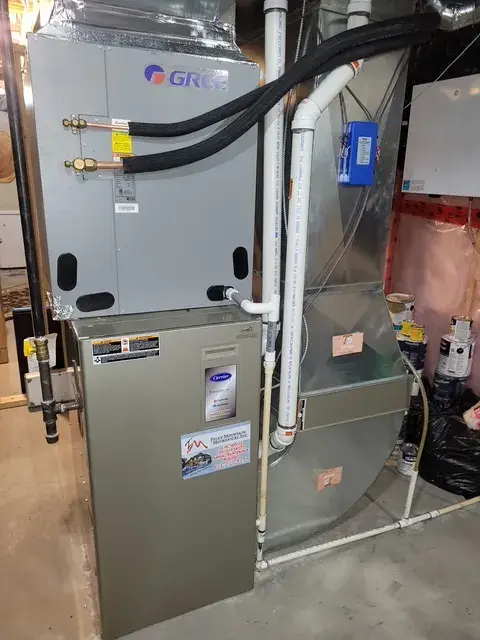 A Denoco indoor HVAC, furnace or mechanical installation