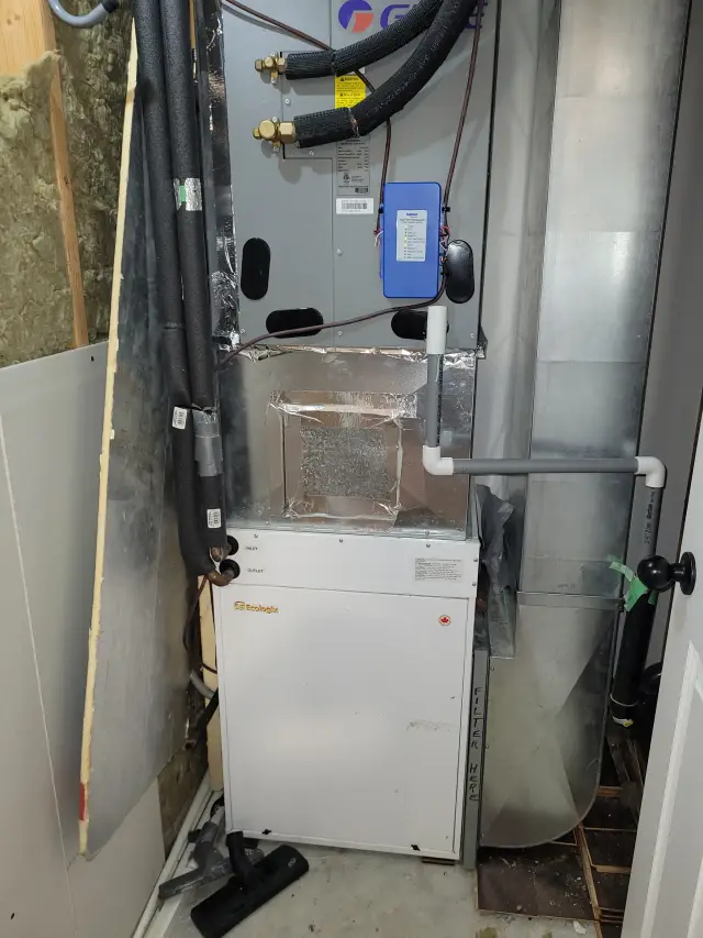 A Denoco indoor HVAC, furnace or mechanical installation