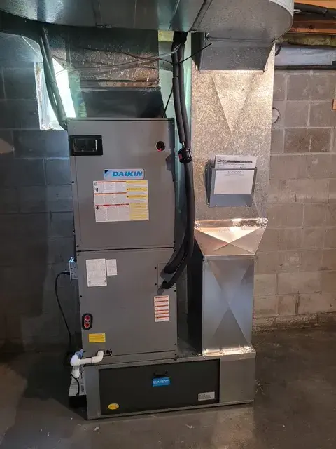 A Denoco indoor HVAC, furnace or mechanical installation