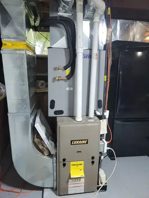 A Denoco indoor HVAC, furnace or mechanical installation