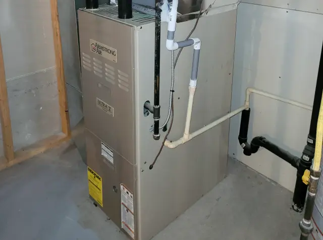 A Denoco indoor HVAC, furnace or mechanical installation