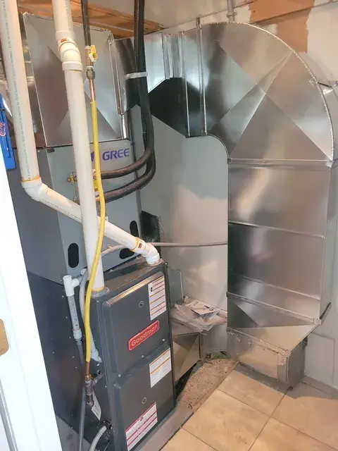 A Denoco indoor HVAC, furnace or mechanical installation
