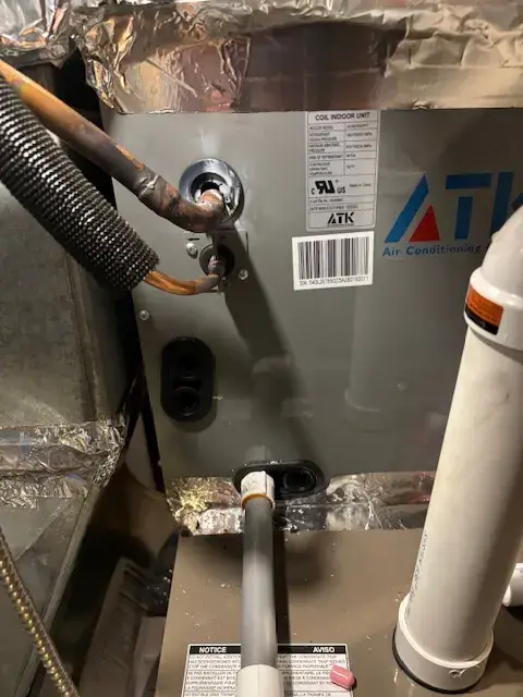 A Denoco indoor HVAC, furnace or mechanical installation