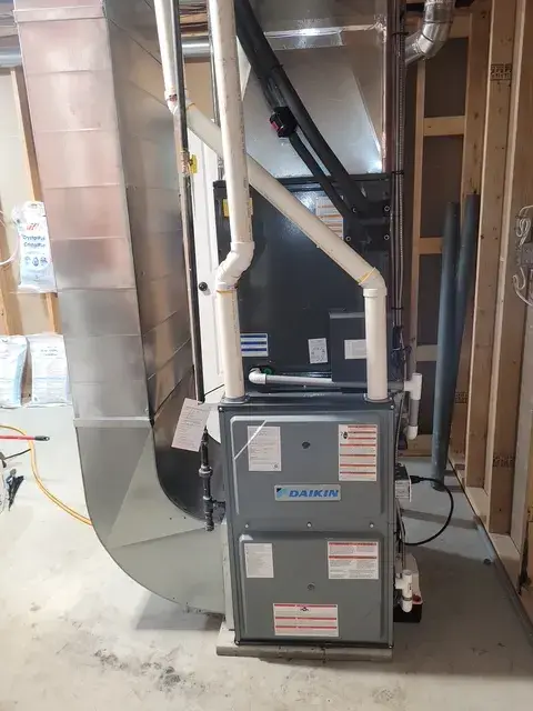 A Denoco indoor HVAC, furnace or mechanical installation