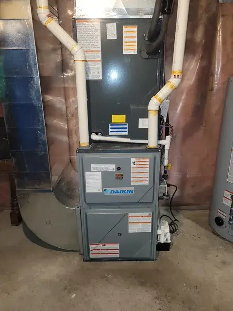 A Denoco indoor HVAC, furnace or mechanical installation