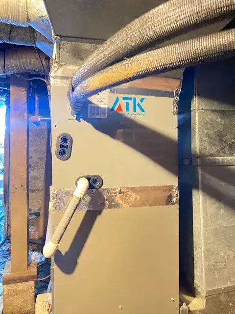A Denoco indoor HVAC, furnace or mechanical installation