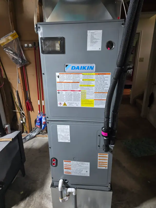 A Denoco indoor HVAC, furnace or mechanical installation