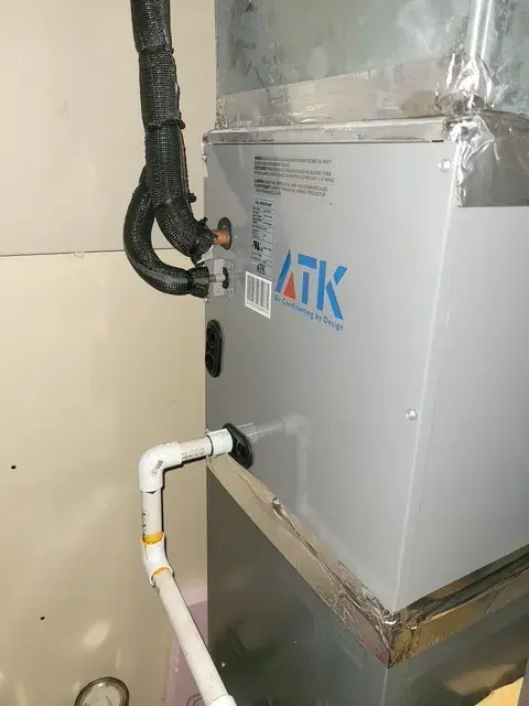 A Denoco indoor HVAC, furnace or mechanical installation