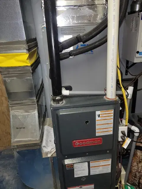 A Denoco indoor HVAC, furnace or mechanical installation