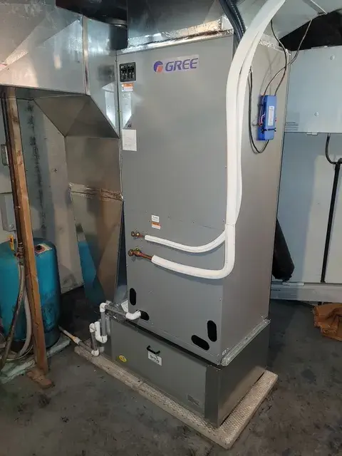 A Denoco indoor HVAC, furnace or mechanical installation