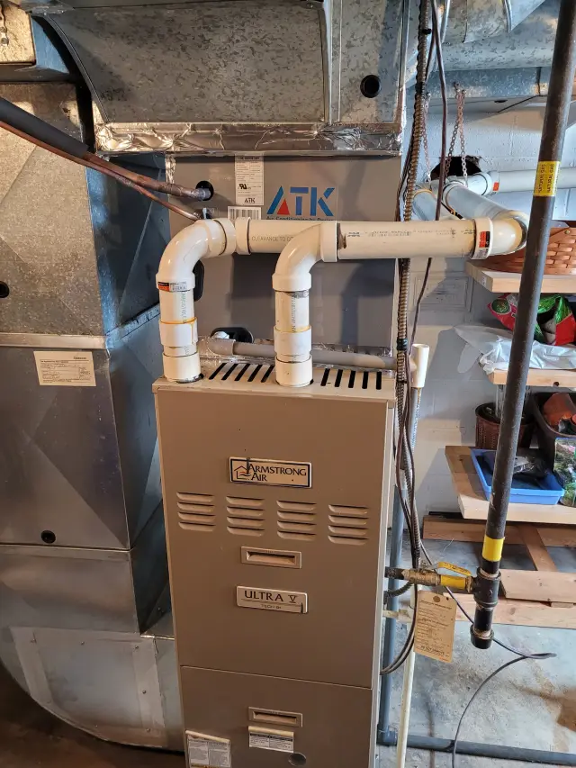 A Denoco indoor HVAC, furnace or mechanical installation
