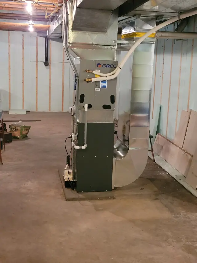 A Denoco indoor HVAC, furnace or mechanical installation