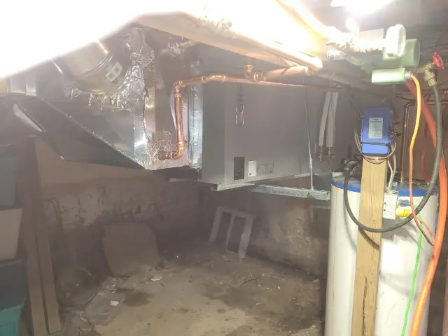 A Denoco indoor HVAC, furnace or mechanical installation