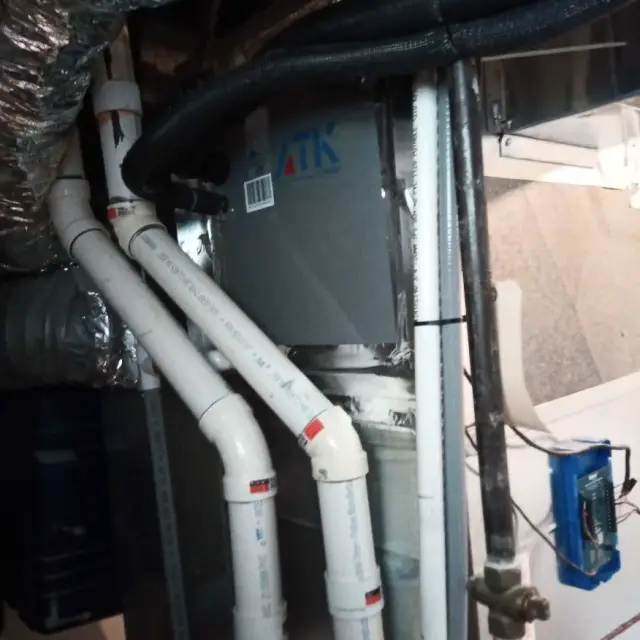 A Denoco indoor HVAC, furnace or mechanical installation