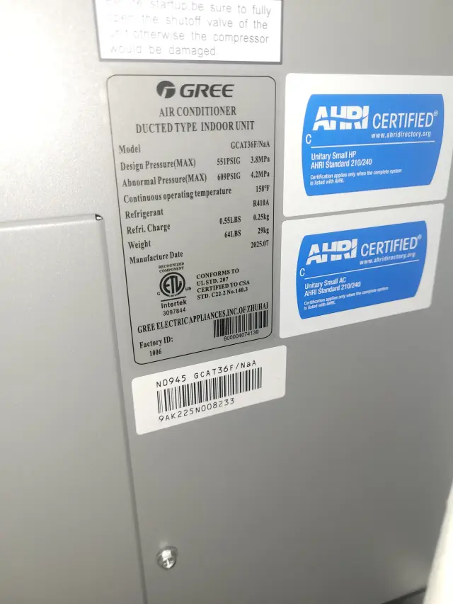 A Denoco indoor HVAC, furnace or mechanical installation